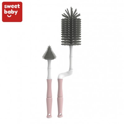 Long Handle Kitchen Cleaning Bottle Brushes Silicone Baby Bottle Cleaner Brush