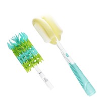 Retractable Plastic Handle Cup Bottle Cleaning Sponge Brush